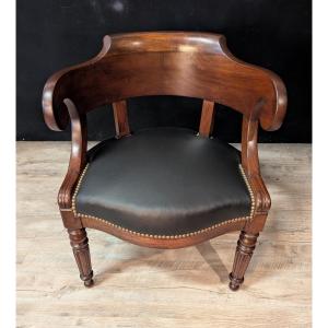 Walnut Restoration Office Chair