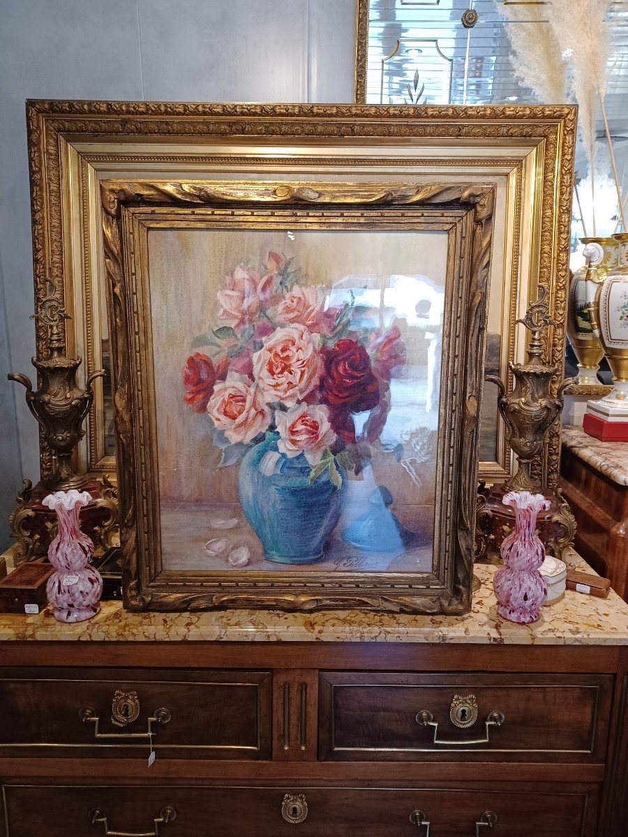 Tableau Aquarelle , Bouquet De Fleurs