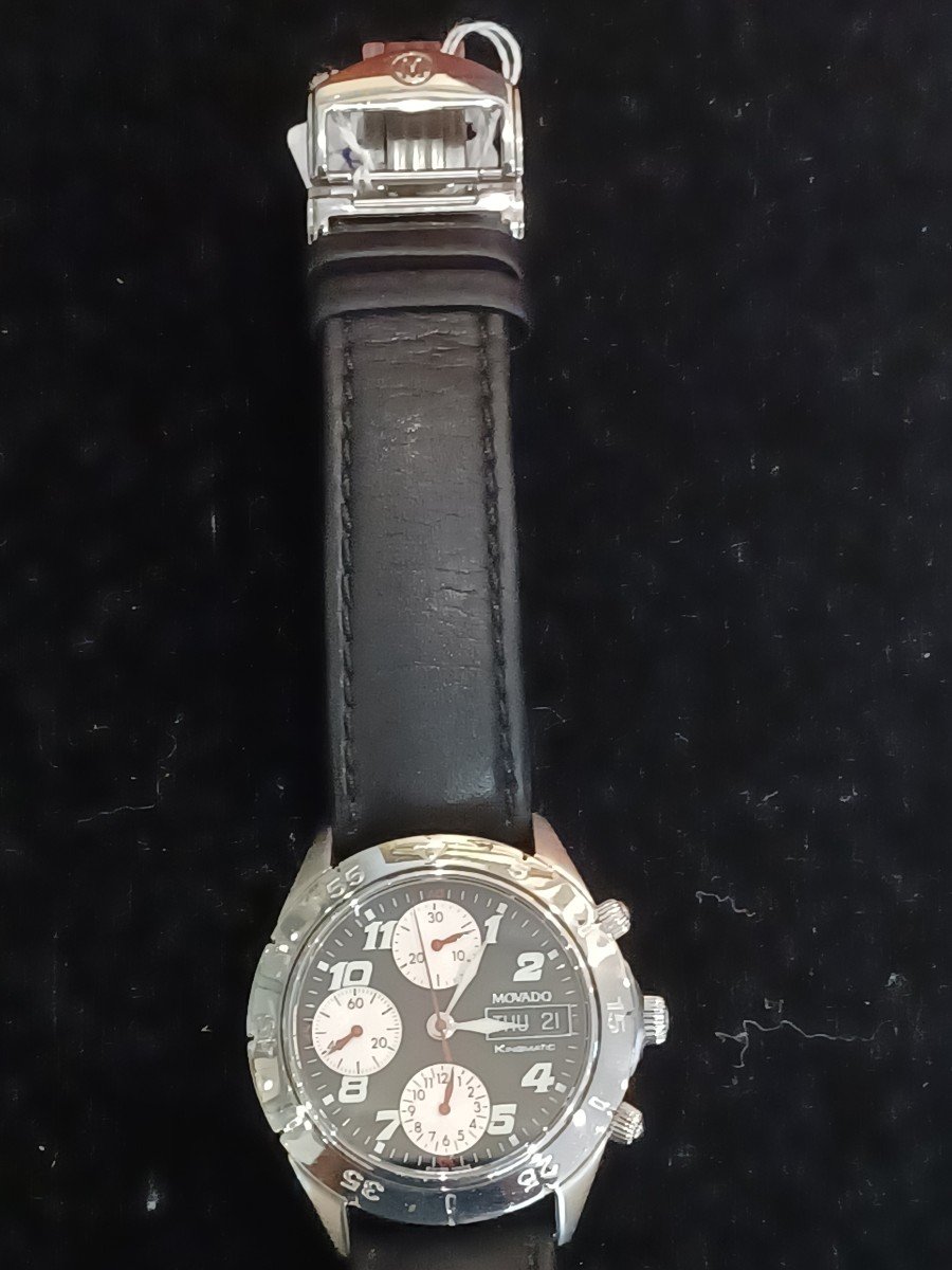 Chronograph Watch Circa 1995, Movado "kingmatic"-photo-1