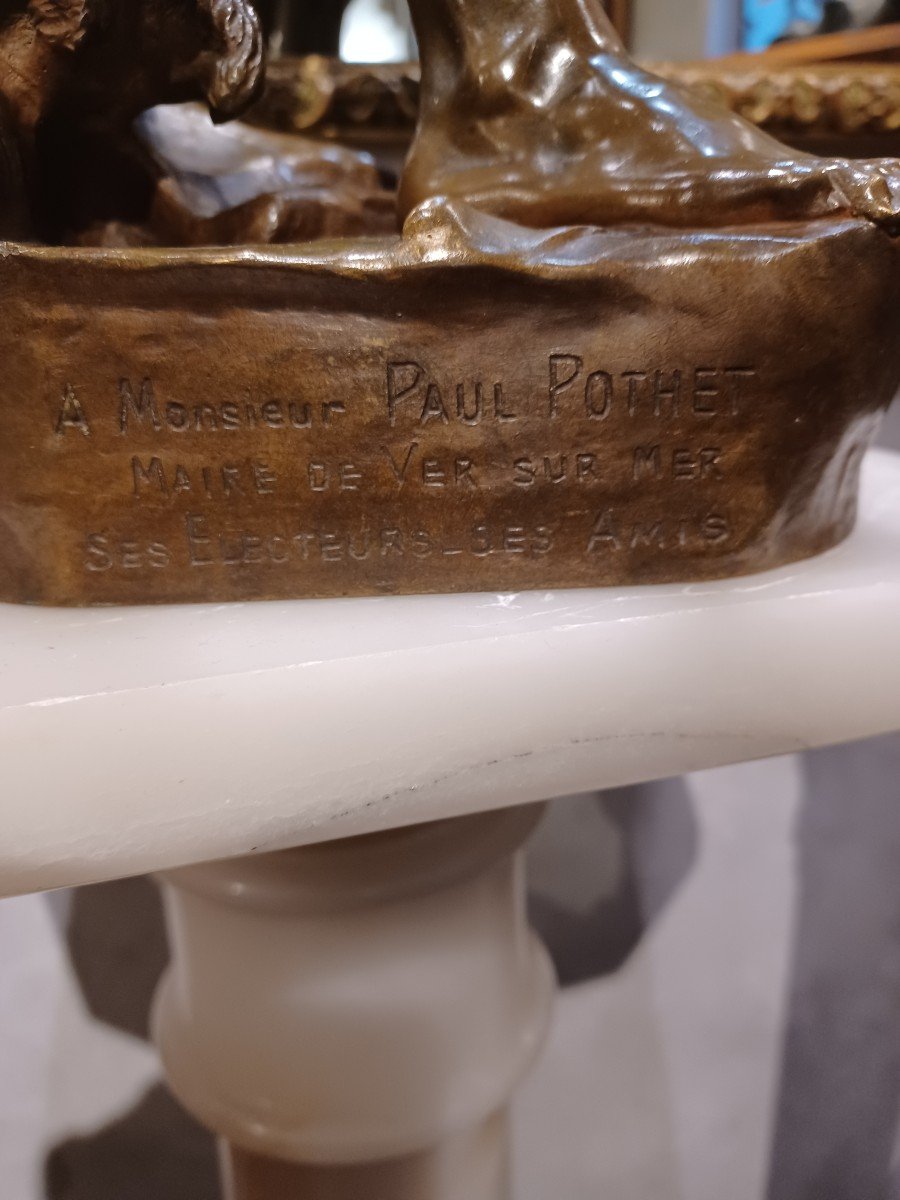 Bronze Statue "the Improviser"-photo-3