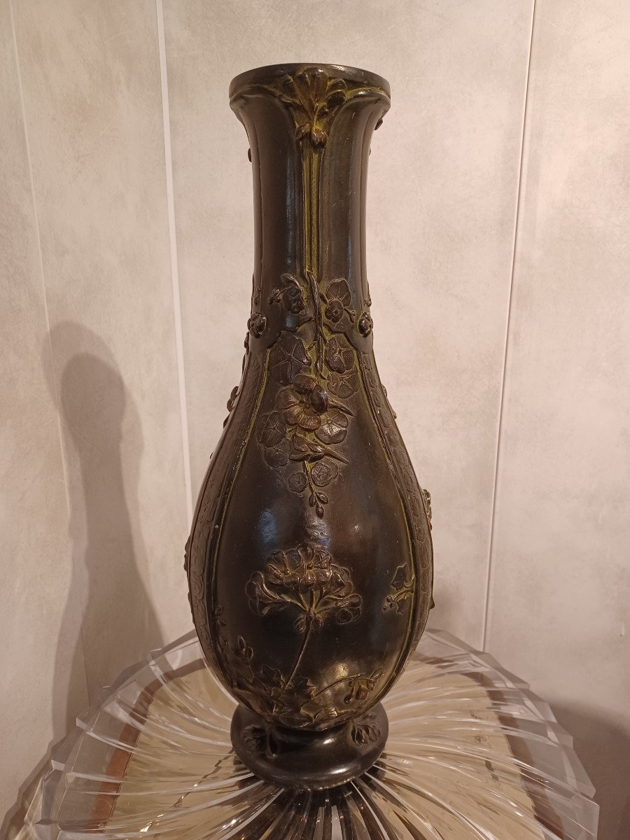 Vase Art Nouveau , Décors Floral 