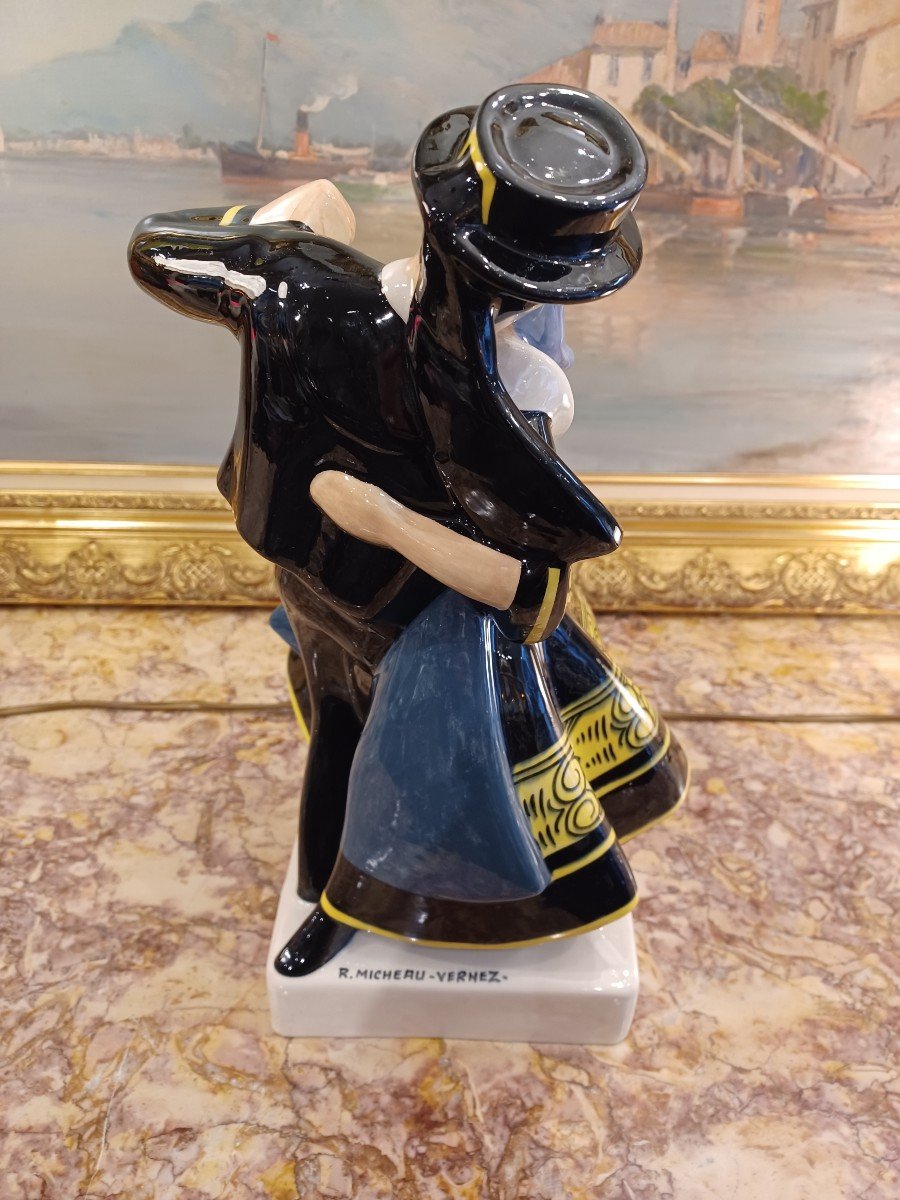 Robert Micheau Vernez (1907-1989), Dancing Couple Pont-aven-photo-4