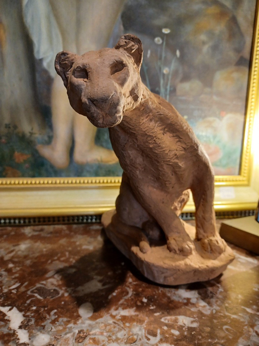 Lionne Aux Aguets , Roger Godchaux (1878-1958)
