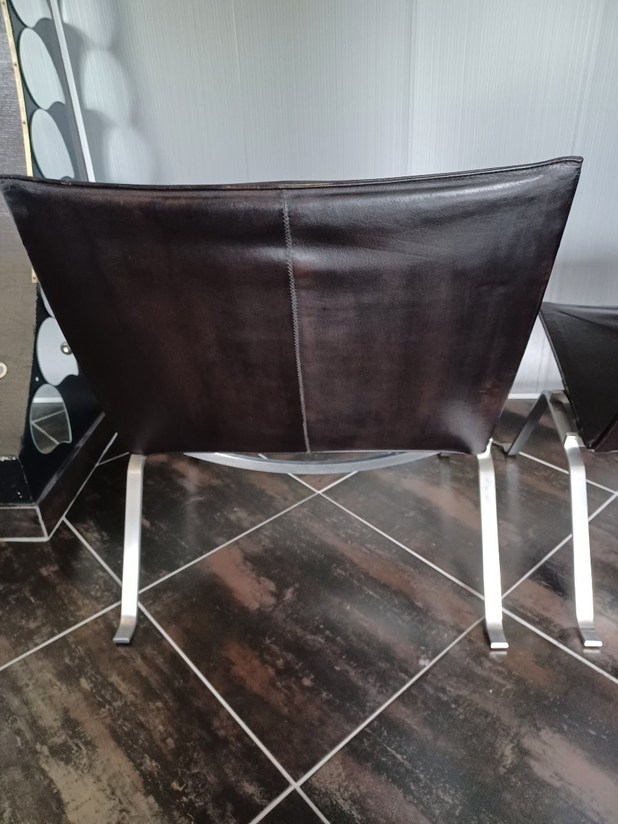 Paire de chauffeuses PK22 de KJAERHOLM-photo-5
