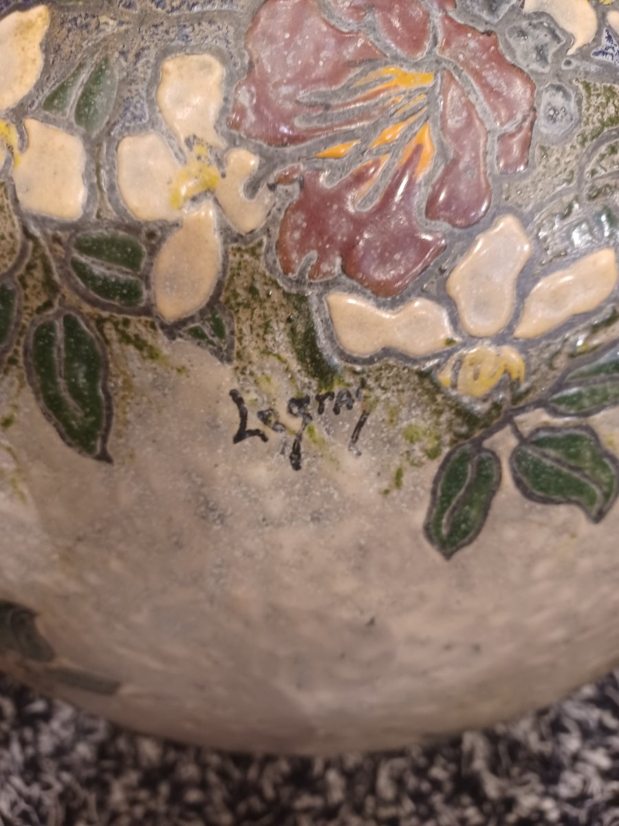Plafonnier LEGRAS Art Nouveau vers 1900-photo-1