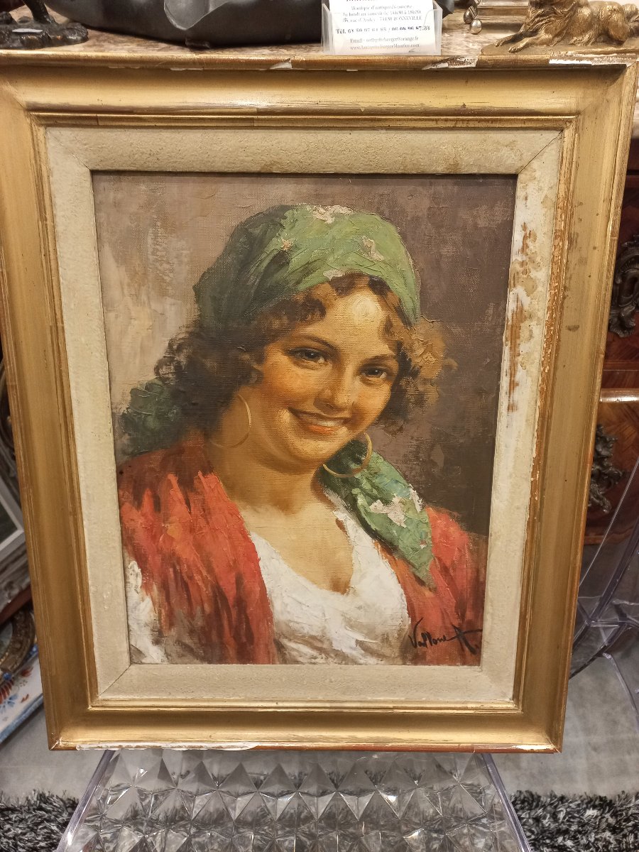 Paire de tableaux , Antonio VALLONE ,fin 19eme-photo-1