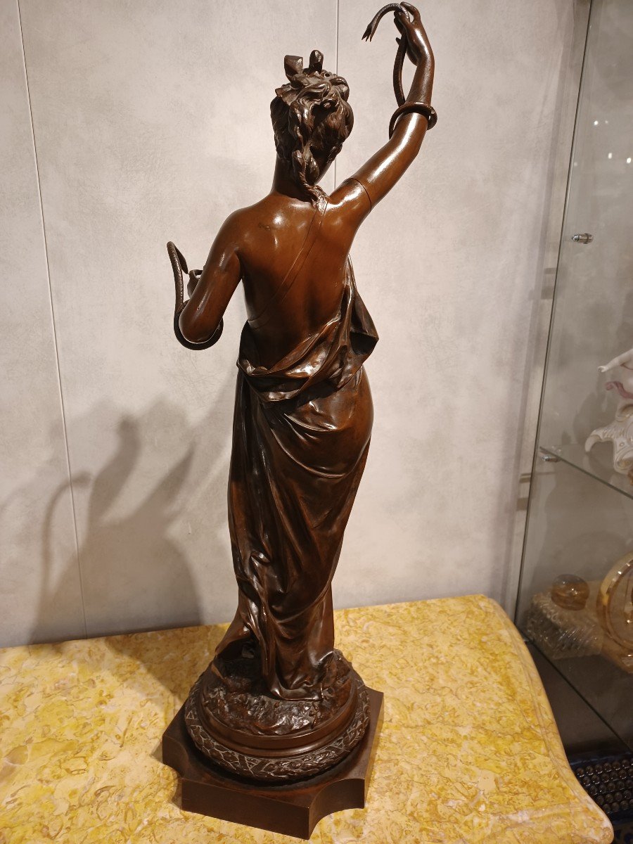 Albert Ernest Carrier-belleuse Bronze Sculpture-photo-4