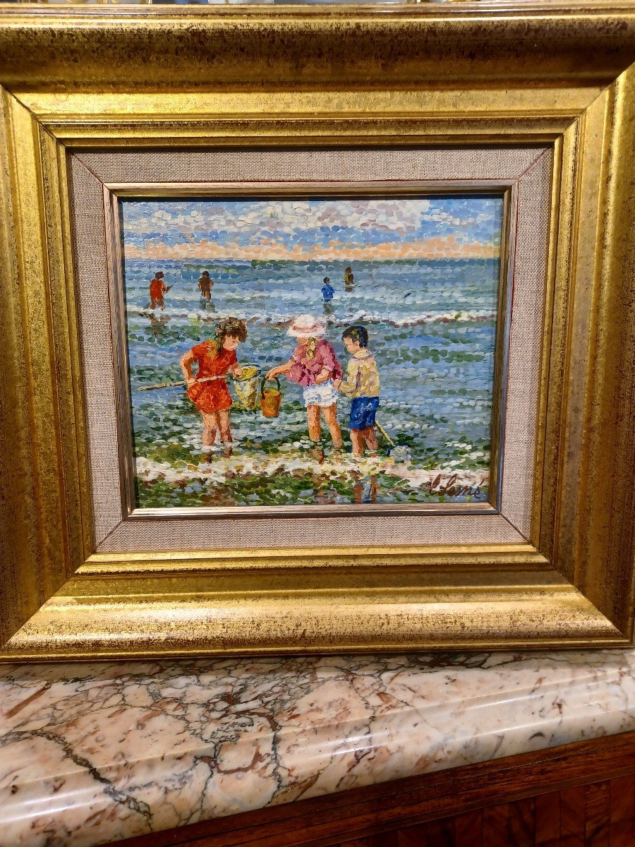 Tableau à la plage