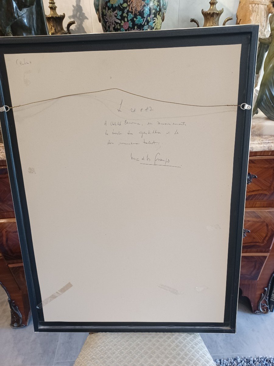 Lithographie De Dali , gravure originale sur velin , signée au crayon-photo-4