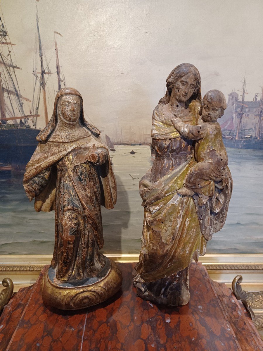 Virgins And Child, In Golden Wood, 18th