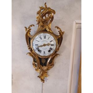 Cartel Applique, Rocaille Style, In Gilt Bronze, Louis XV Style, 19th