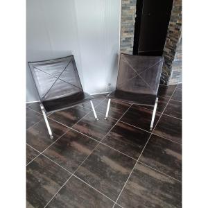 Pair Of Pk22 Armchairs From Kjaerholm