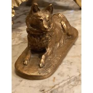 Sculpture chien bronze , FREMIET