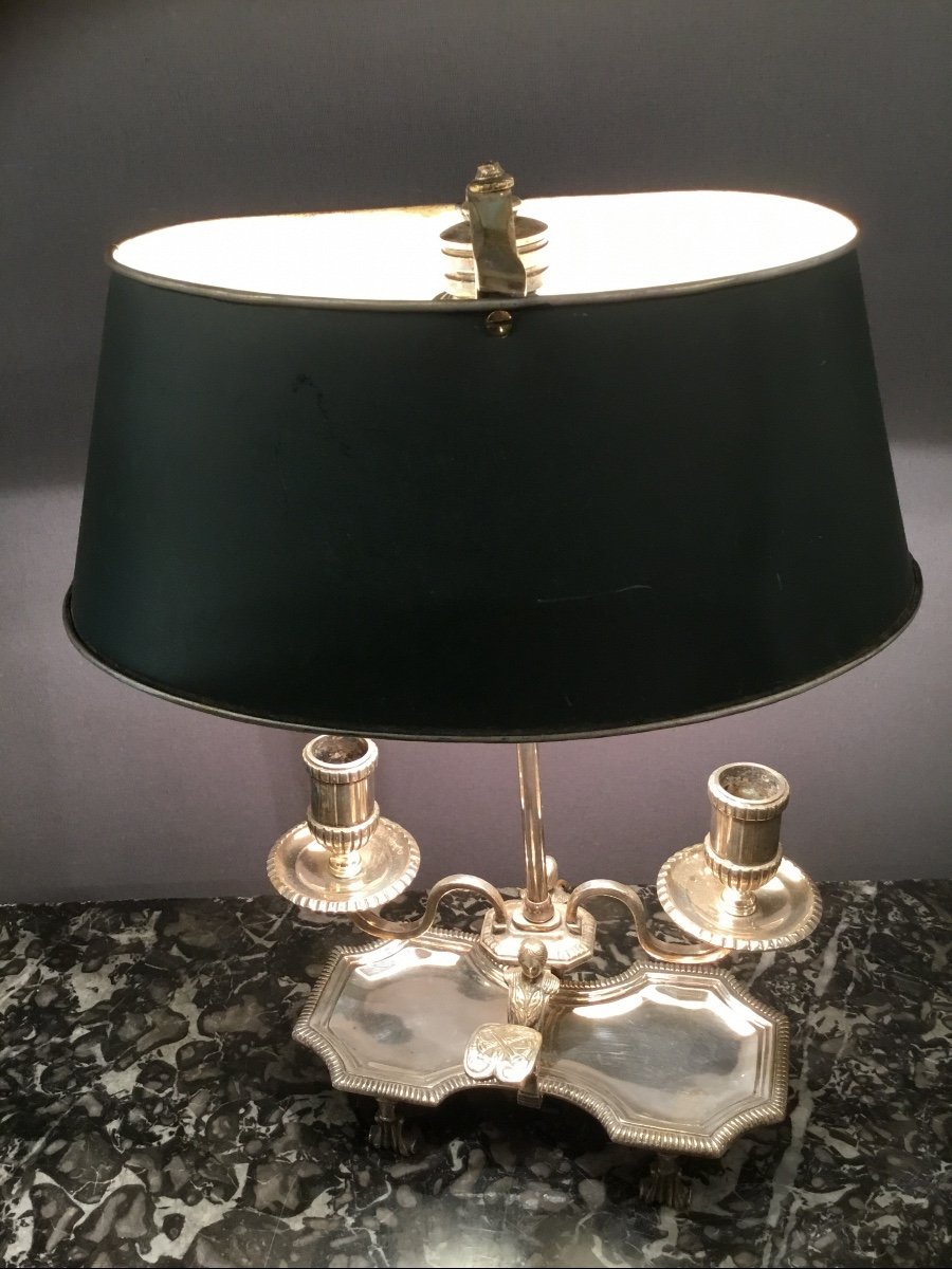 Louis XVI Style Bouillotte Lamp. 19th Century Period.-photo-3