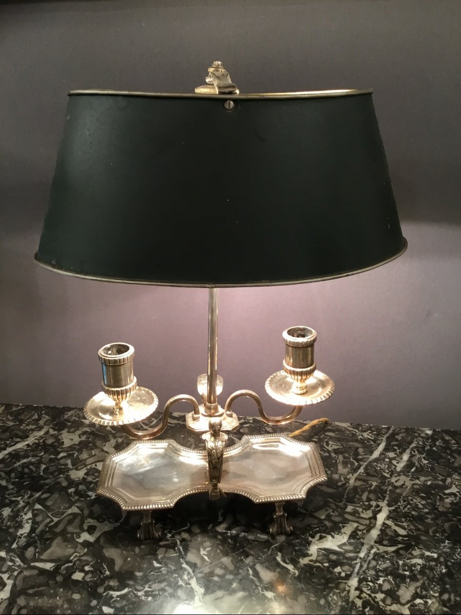 Lampe Bouillotte De Style Louis XVI . Époque XIXe siècle.