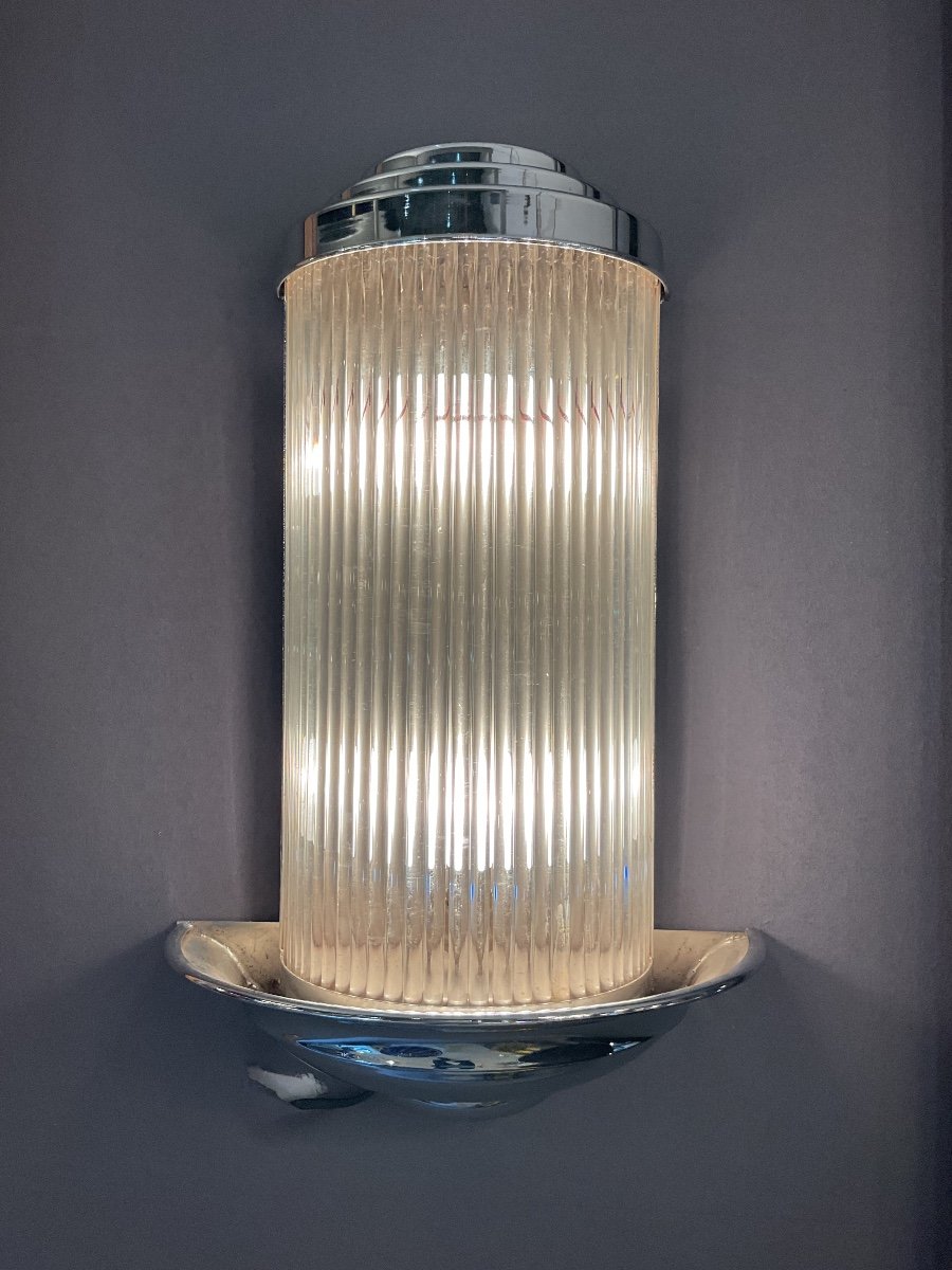 Large Pair Of Modern Art Sconces Circa 1970