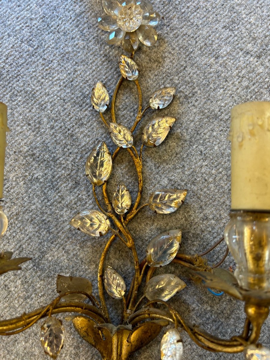 Pair Of Maison Bagues Wall Lights From The 1960s-photo-7