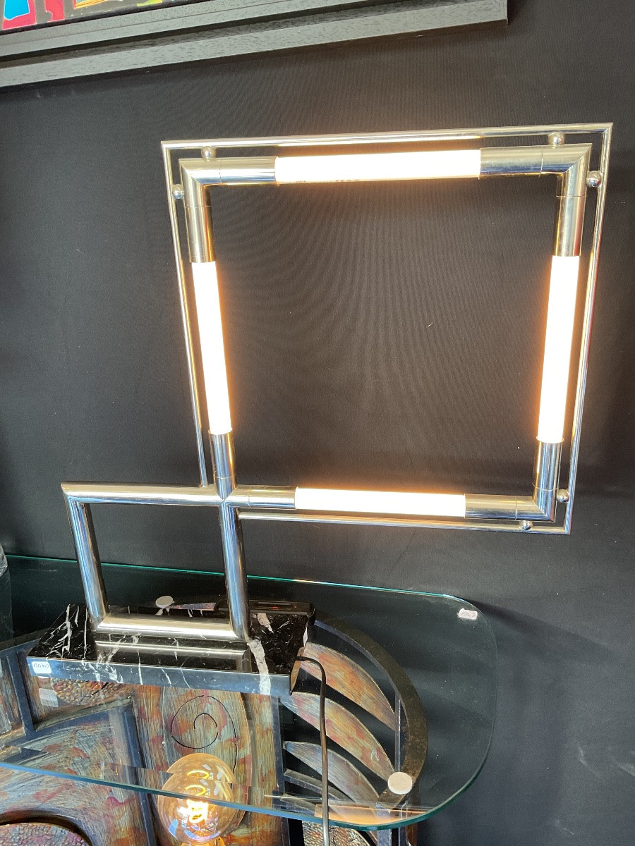 Quadro Lamp By Jacques Adnet From The 1920s-photo-4