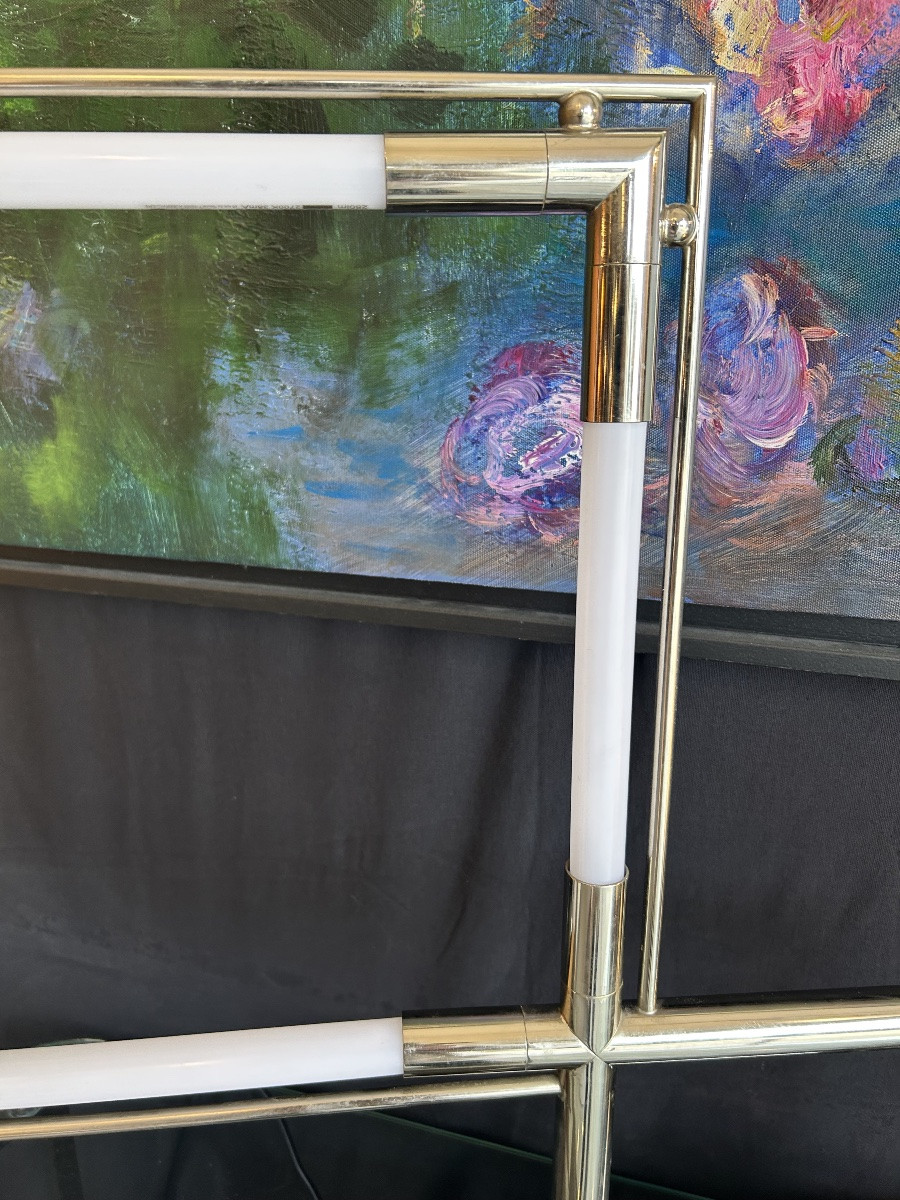 Quadro Lamp By Jacques Adnet From The 1920s-photo-2