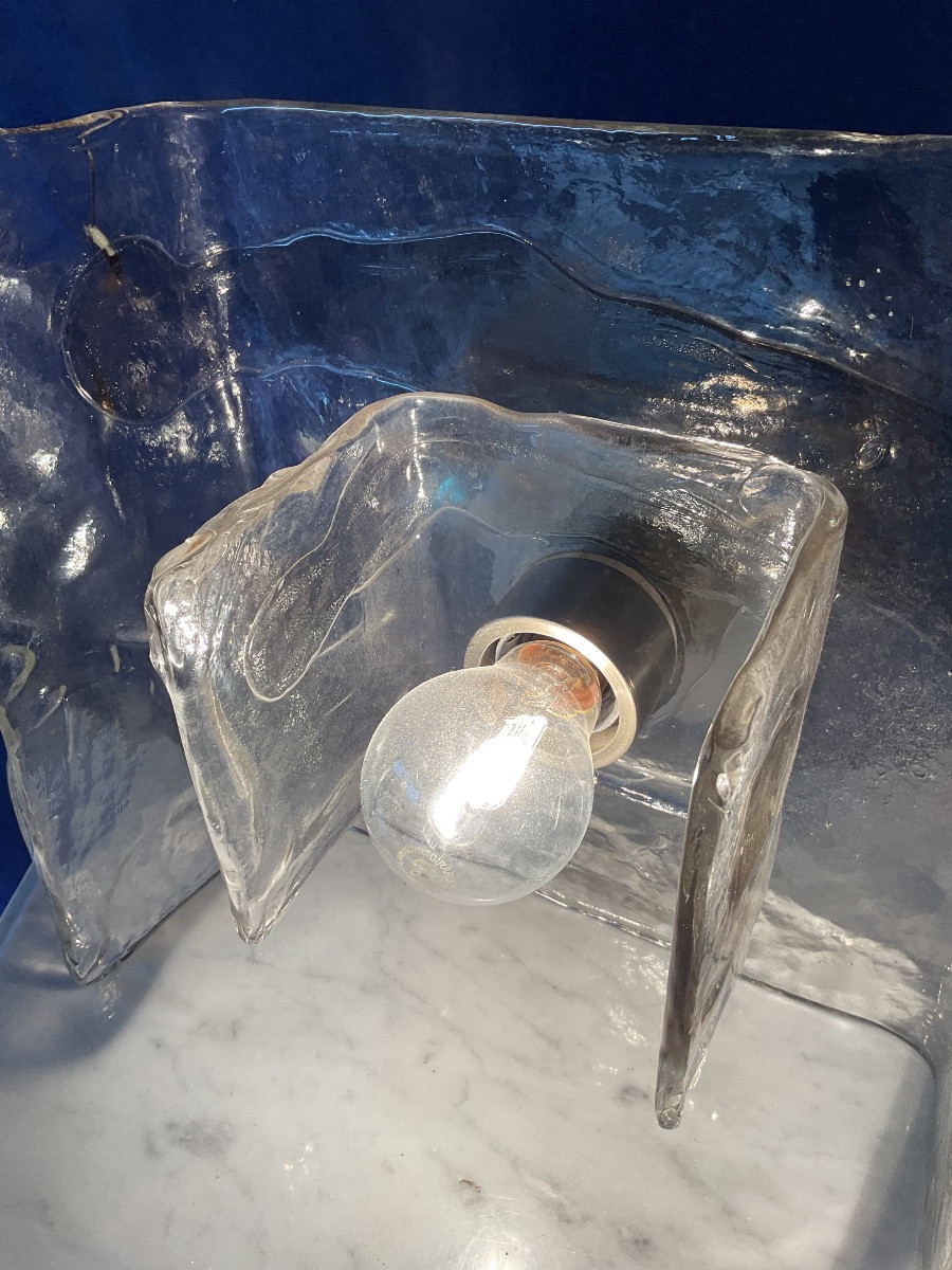 1970 Murano Designer Wall Lamp -photo-2