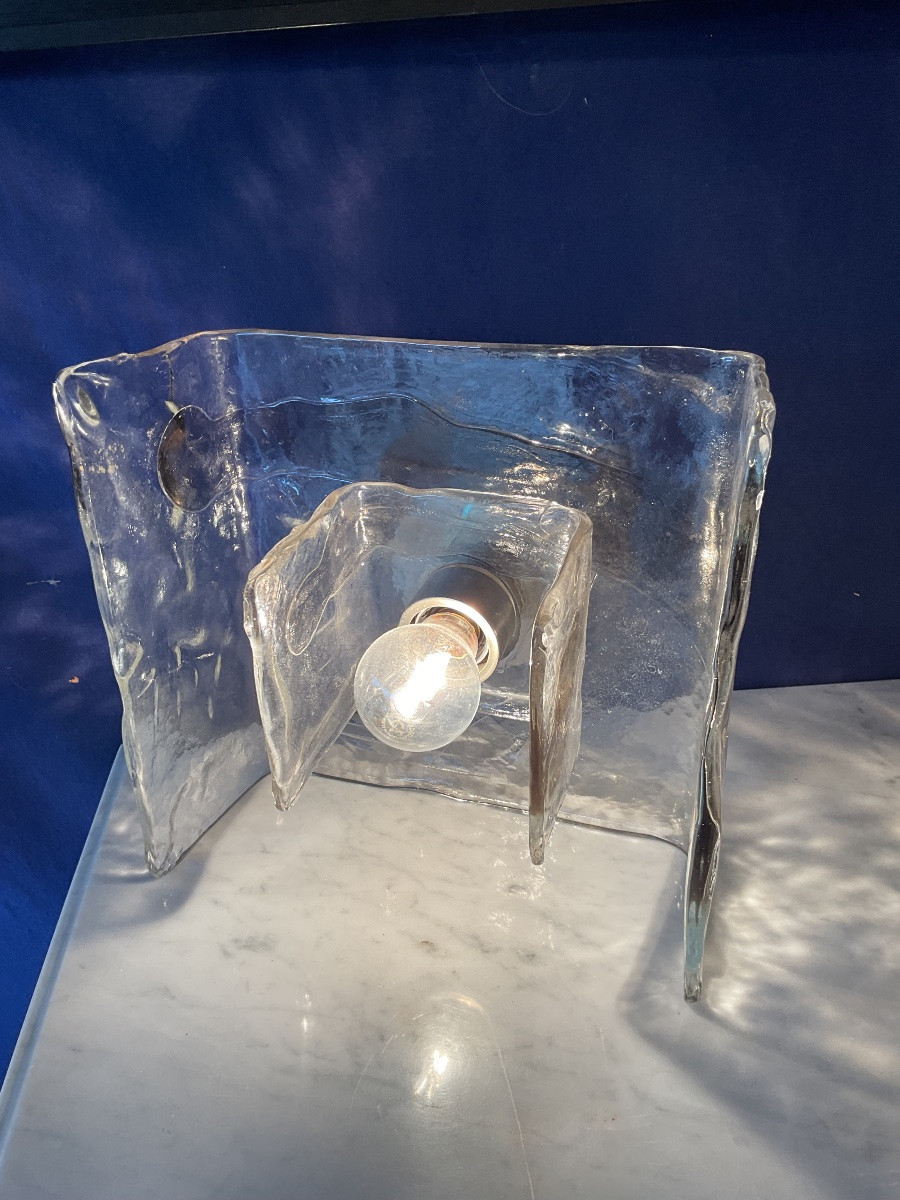 1970 Murano Designer Wall Lamp -photo-3