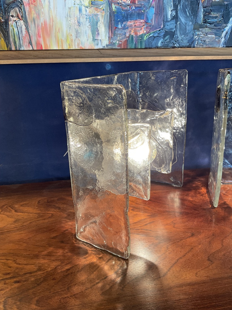 1970 Murano Designer Wall Lamp -photo-4