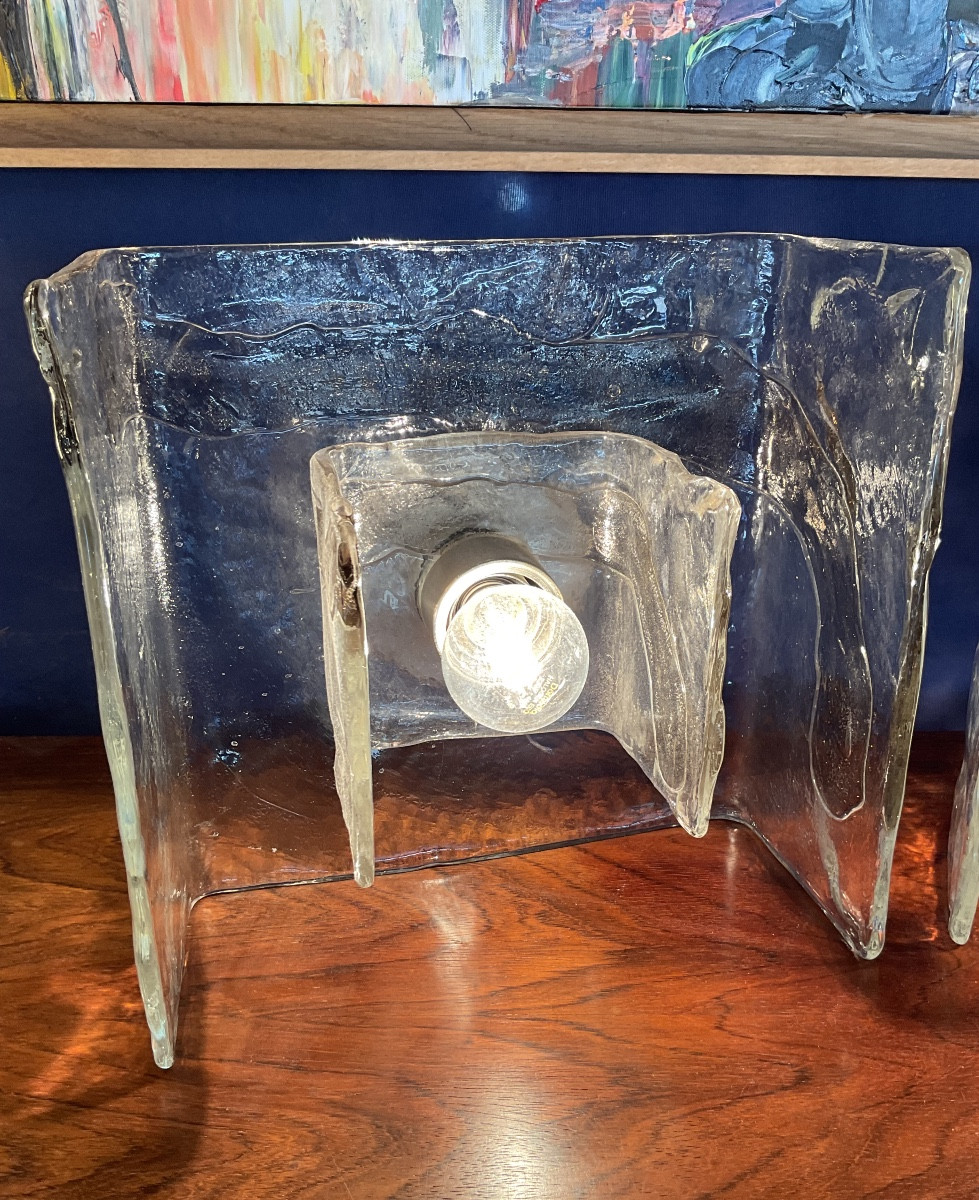 1970 Murano Designer Wall Lamp 