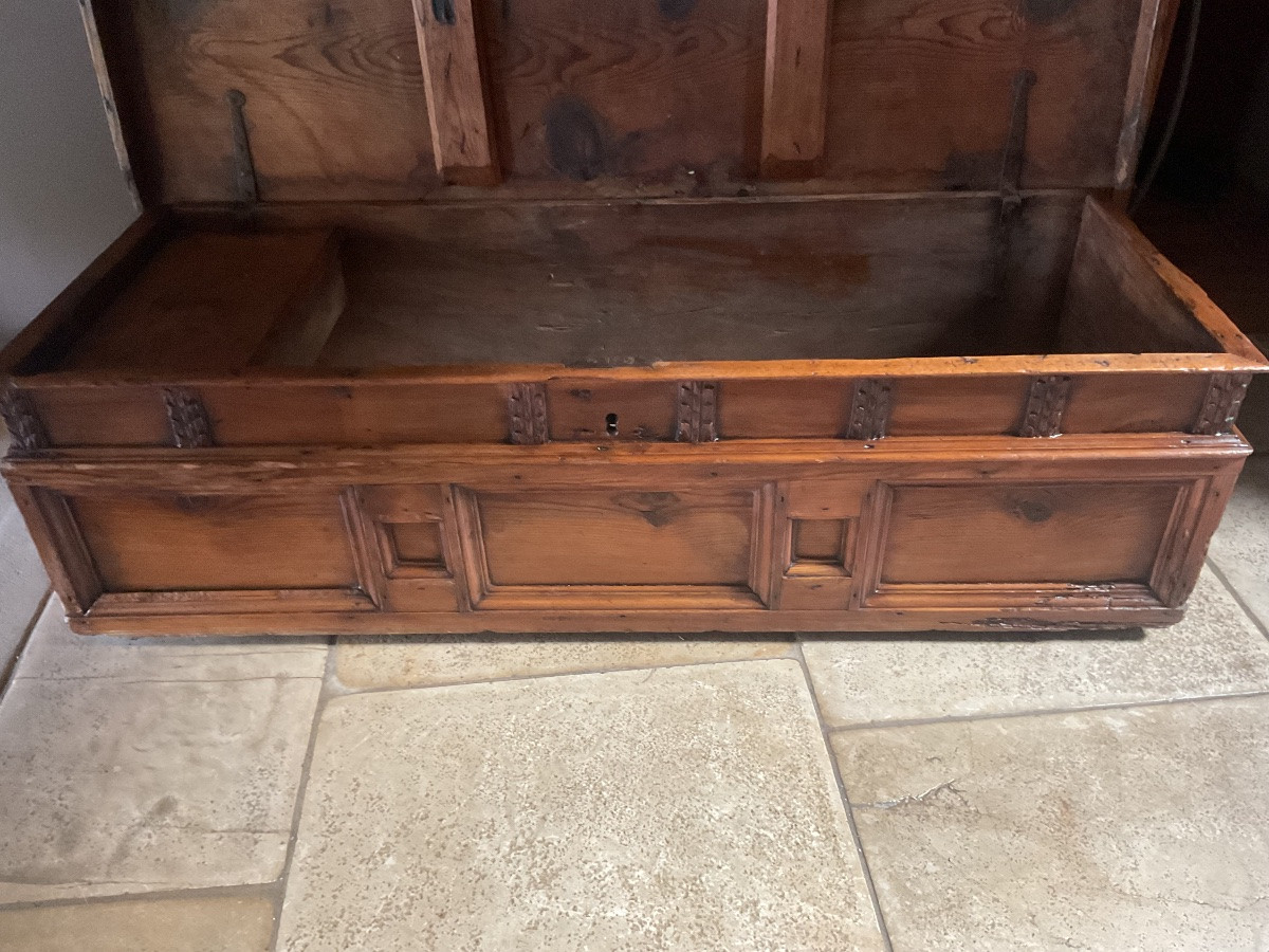 Alsatian Bench Chest From The End Of The 18th Century -photo-7