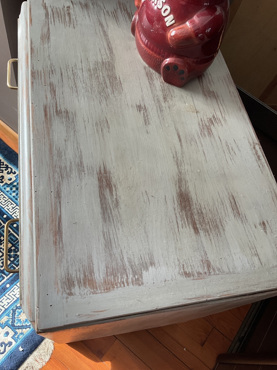 Painted Chest Of Drawers From The 1950s  -photo-2