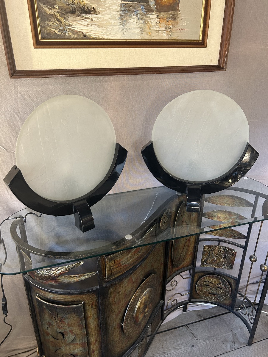 Paire de lampes , années 1970-photo-2