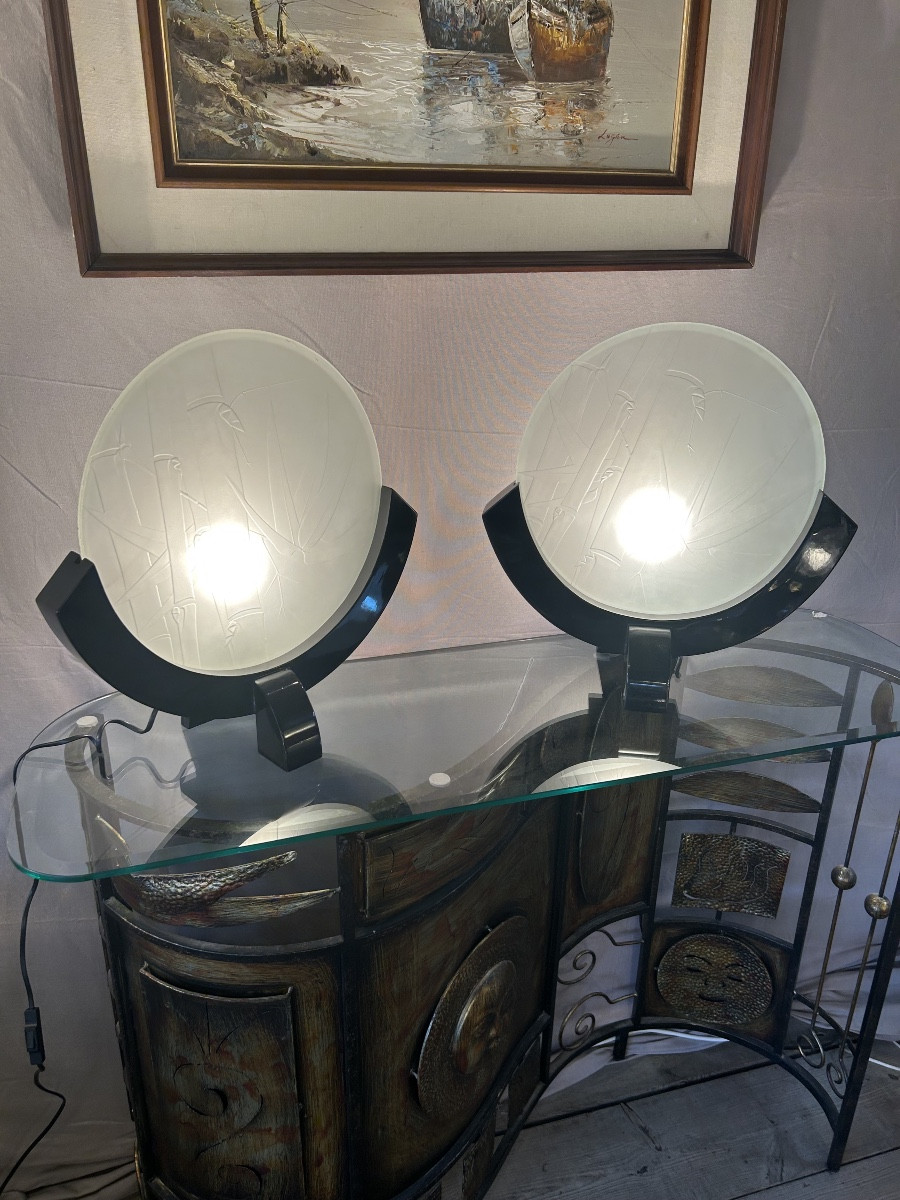 Paire de lampes , années 1970