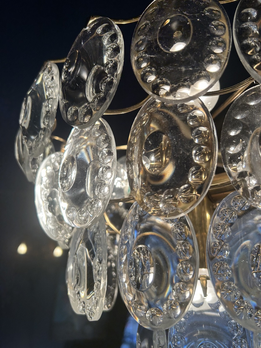 Crystal Ceiling Light From The 1960s-photo-4