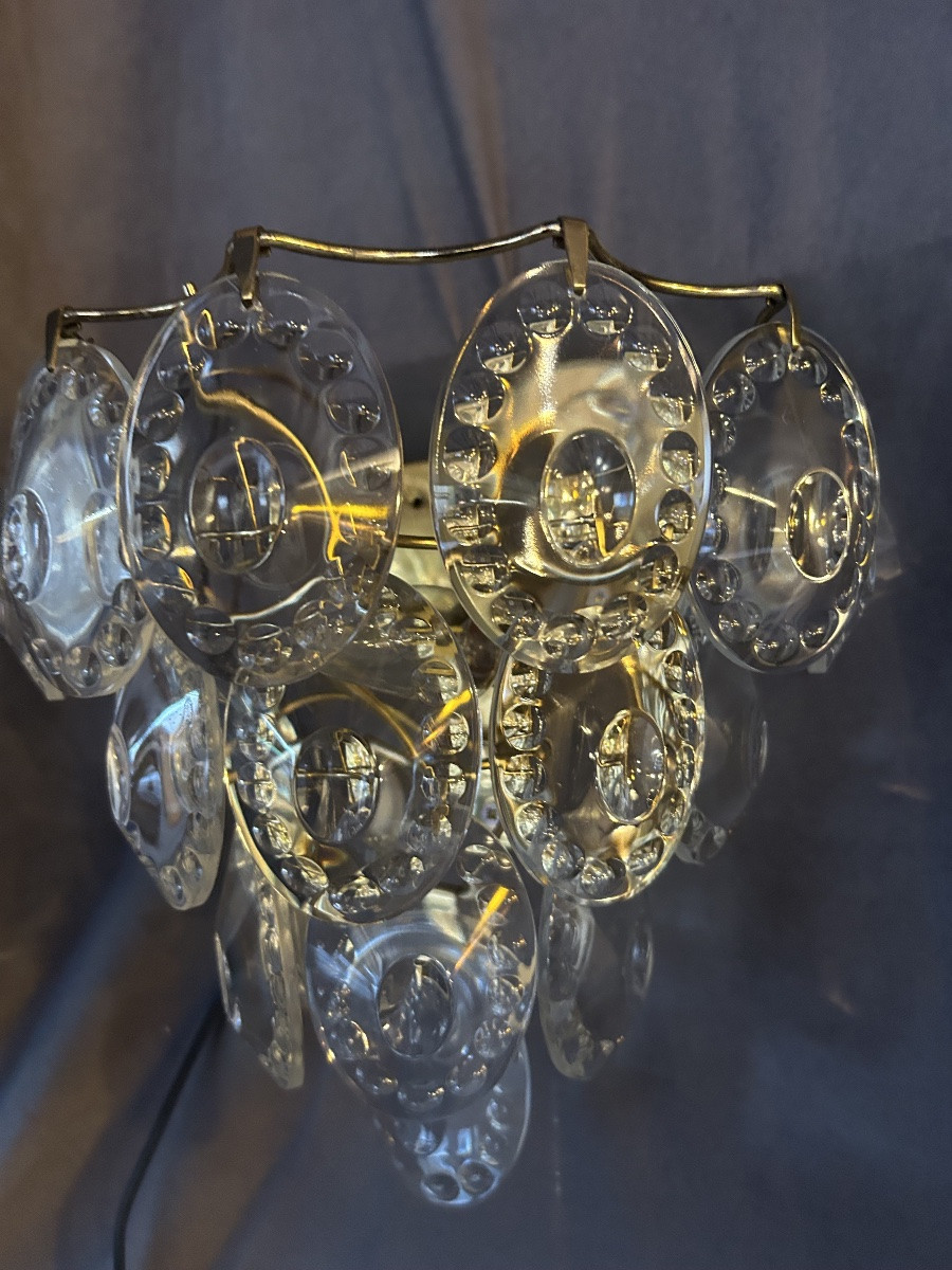 Applique en cristal  dés années 1060 -photo-2