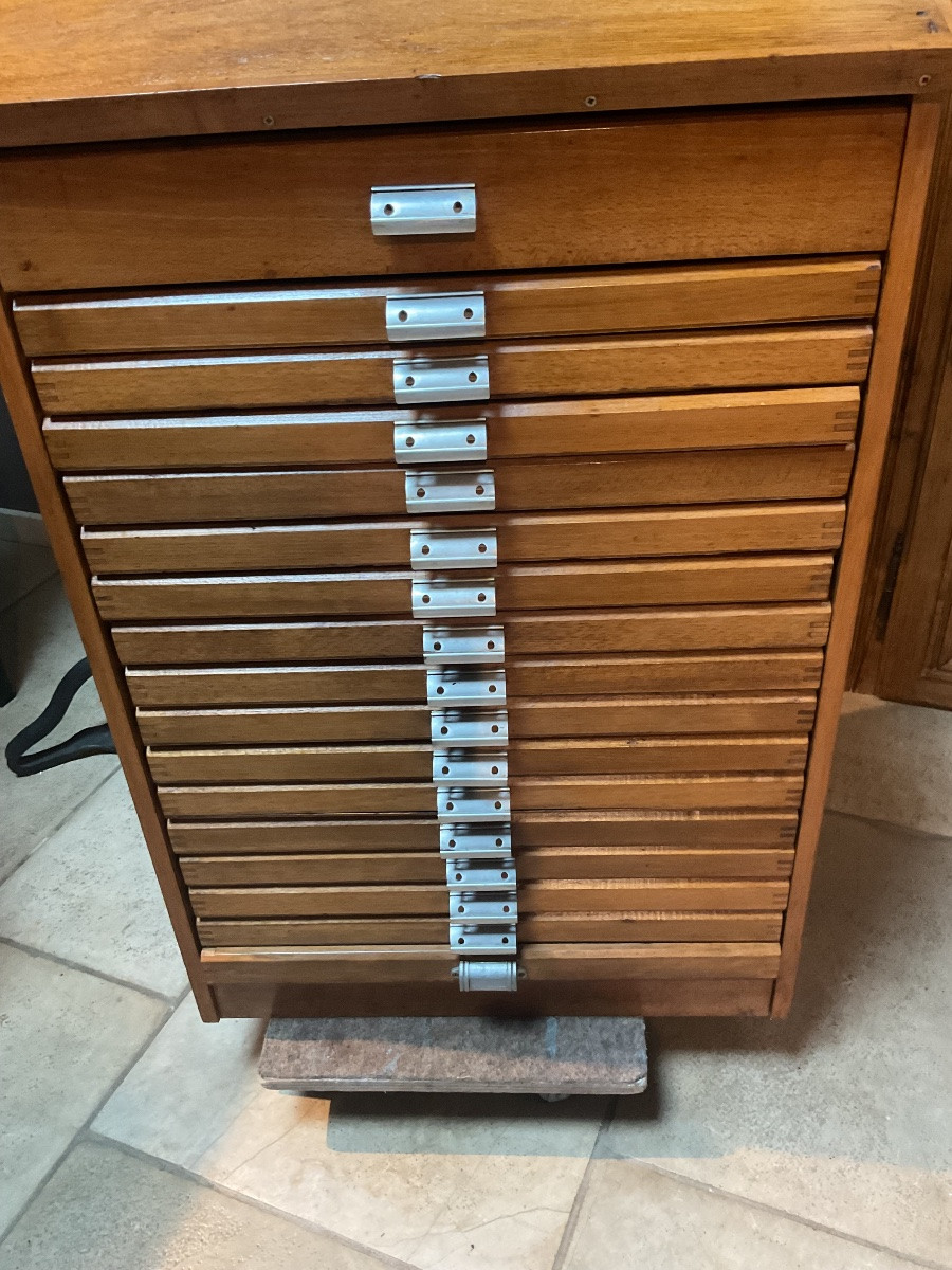 Antique Printing Press Furniture From The 1930s -photo-4