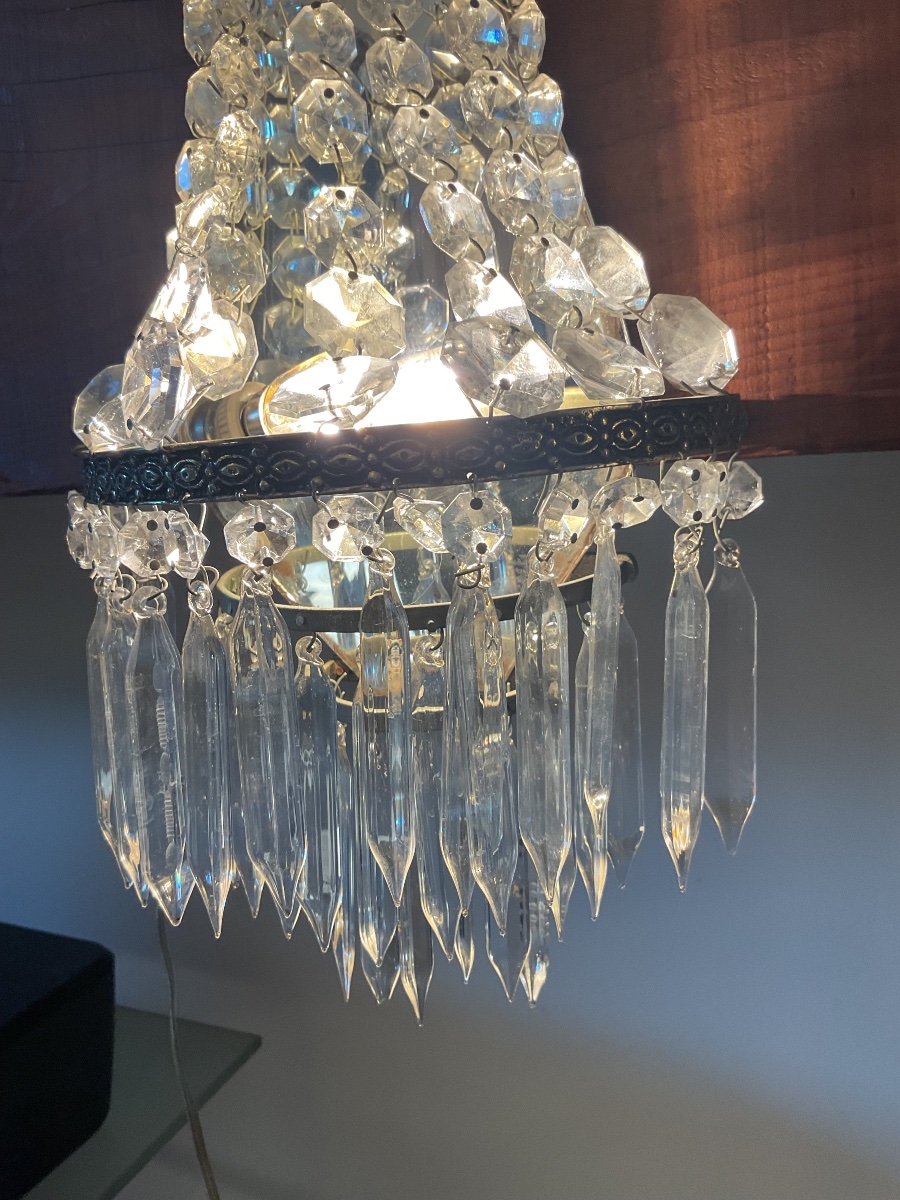 Applique en cristal  fin XIXE -photo-4