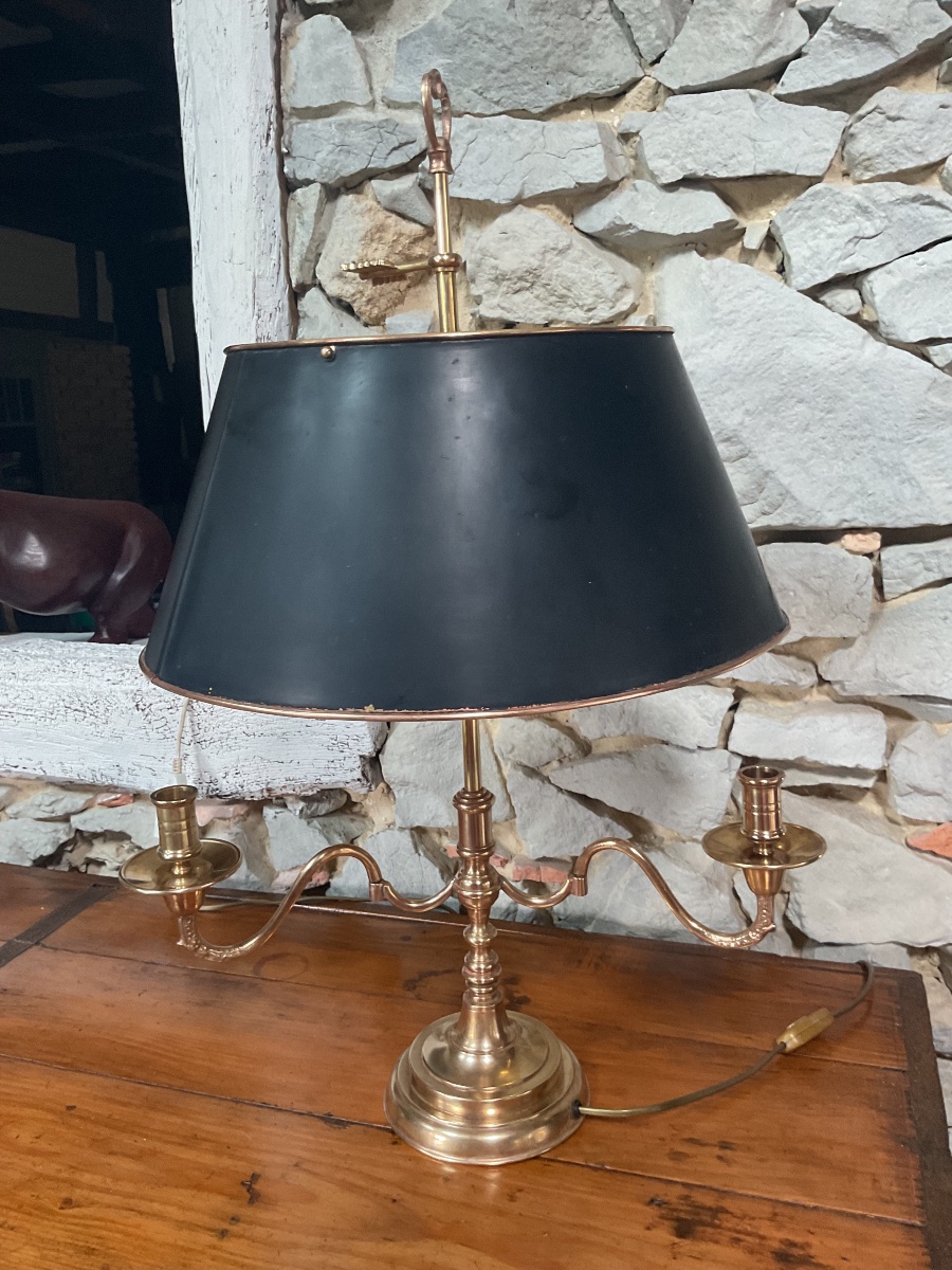 Grande lampe bouillotte dés années 1920  -photo-2