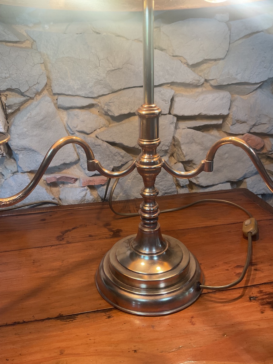 Grande lampe bouillotte dés années 1920  -photo-1