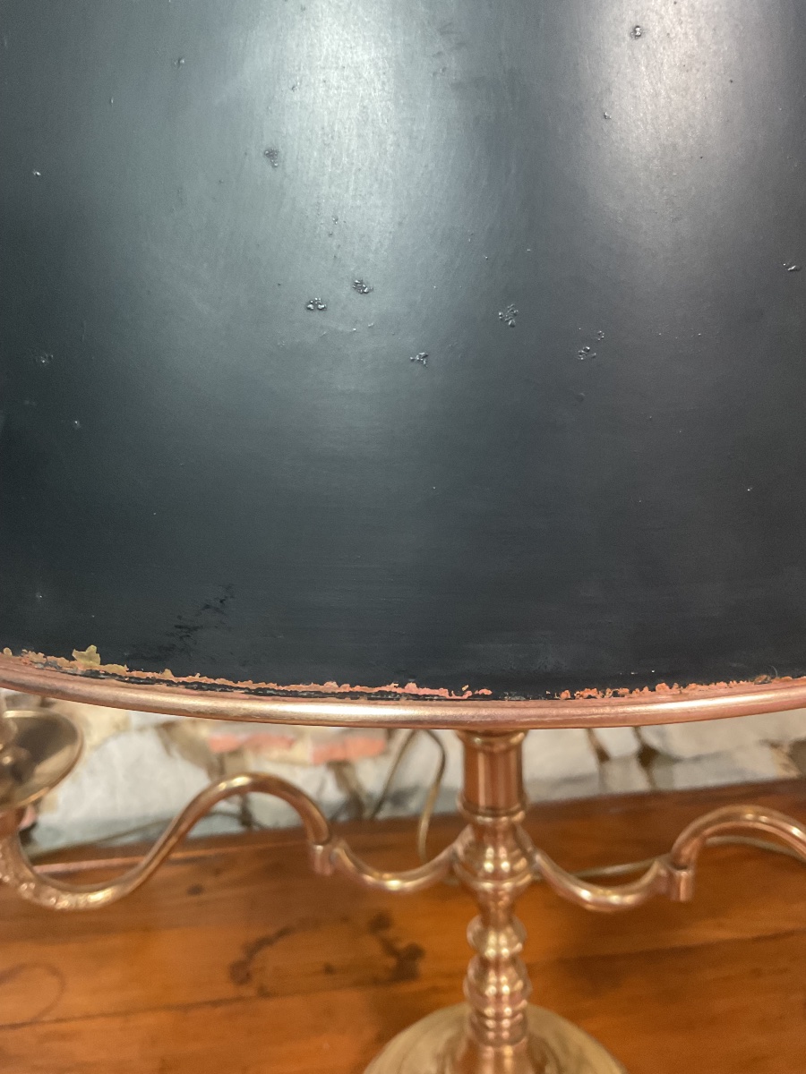 Grande lampe bouillotte dés années 1920  -photo-2