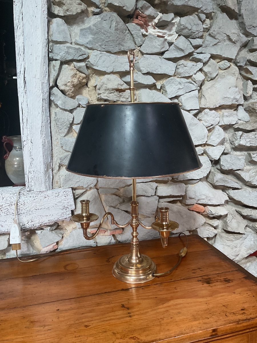 Grande lampe bouillotte dés années 1920  -photo-5