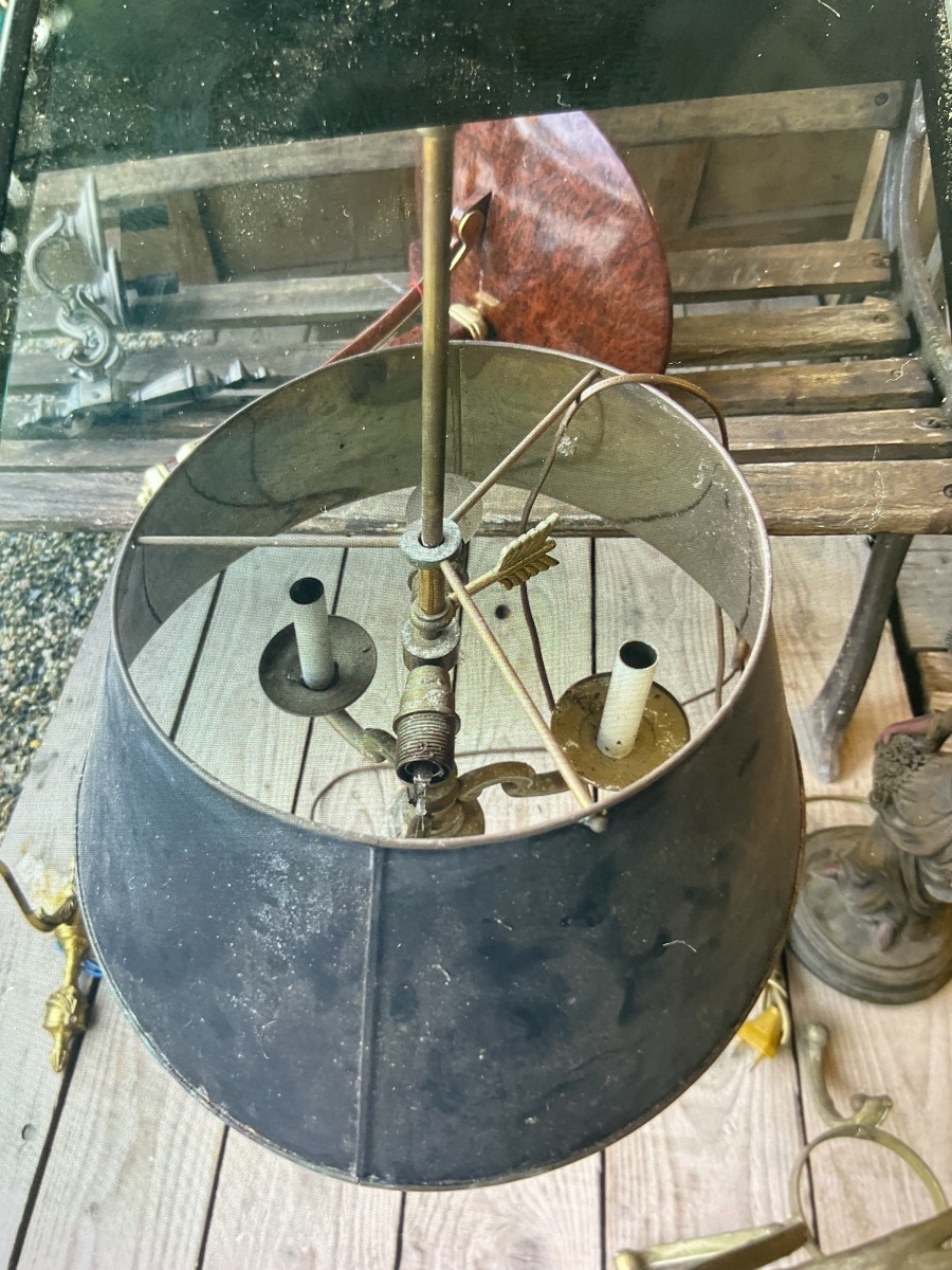 Grande lampe bouillotte dés années 1920  -photo-6