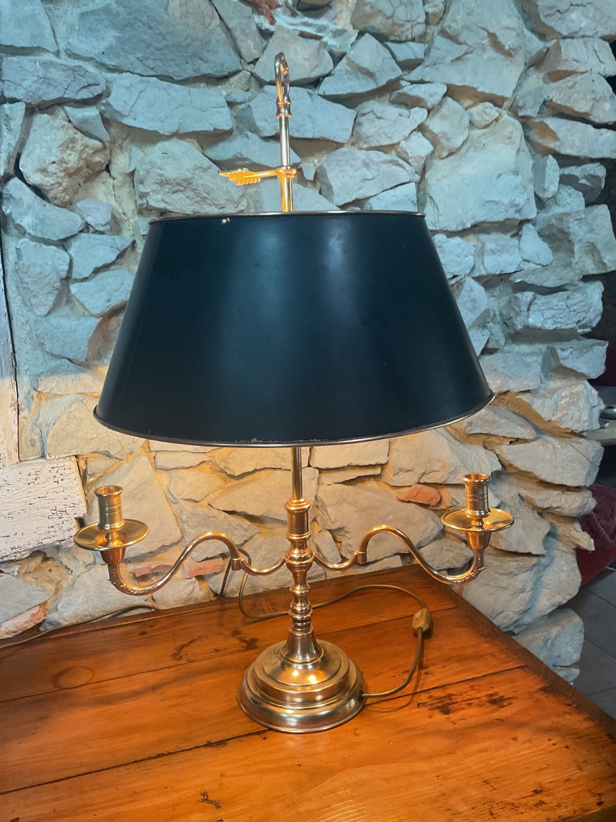 Grande lampe bouillotte dés années 1920  