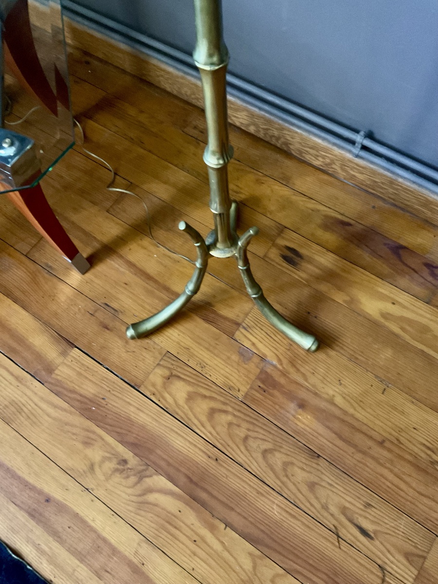 Paire de lampadaires de la Maison Bagues design années 1960 -photo-1