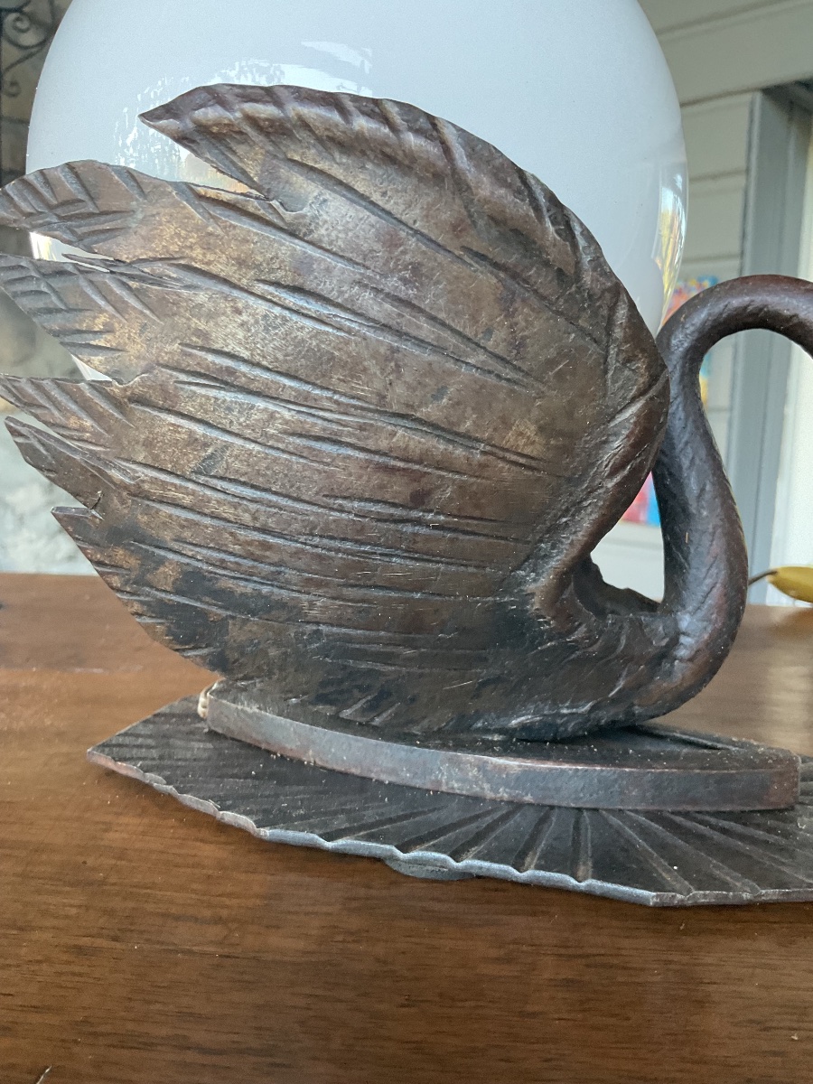Art Deco Wrought-iron Nightlight. Circa 1925. -photo-2
