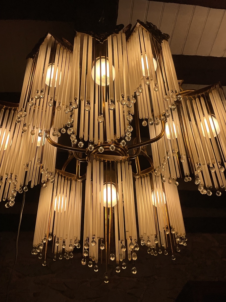 Chandelier, Art Nouveau-style Pendant Light In The Style Of Hector Guimard. Sofar -photo-3