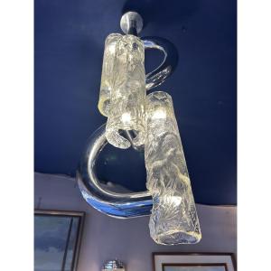 1970s Chandelier By Carlo Nasson 