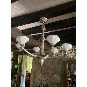 Lustre , Suspension des années 1930 . Schneider école de Nancy