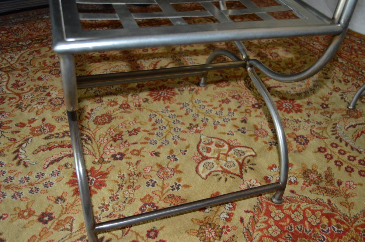 Serie De 4 Chaises De La Maison Jansen-photo-5