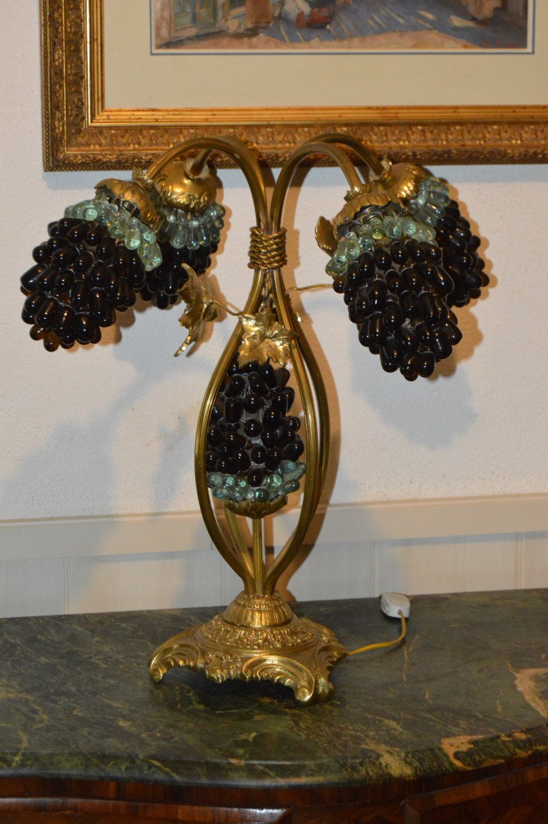 Lampe Aux Grappes De Raisins-photo-2
