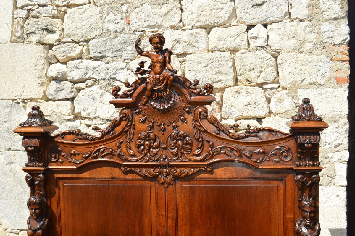 Exceptional Neo-renaissance Walnut Bedroom-photo-2