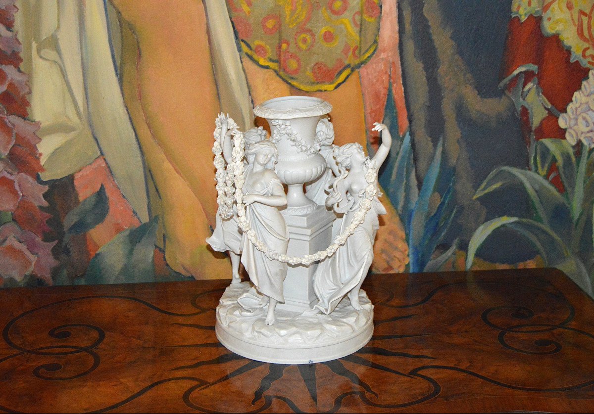 Biscuit Centerpiece, Volkstedt-rudolstadt Manufactory, Germany